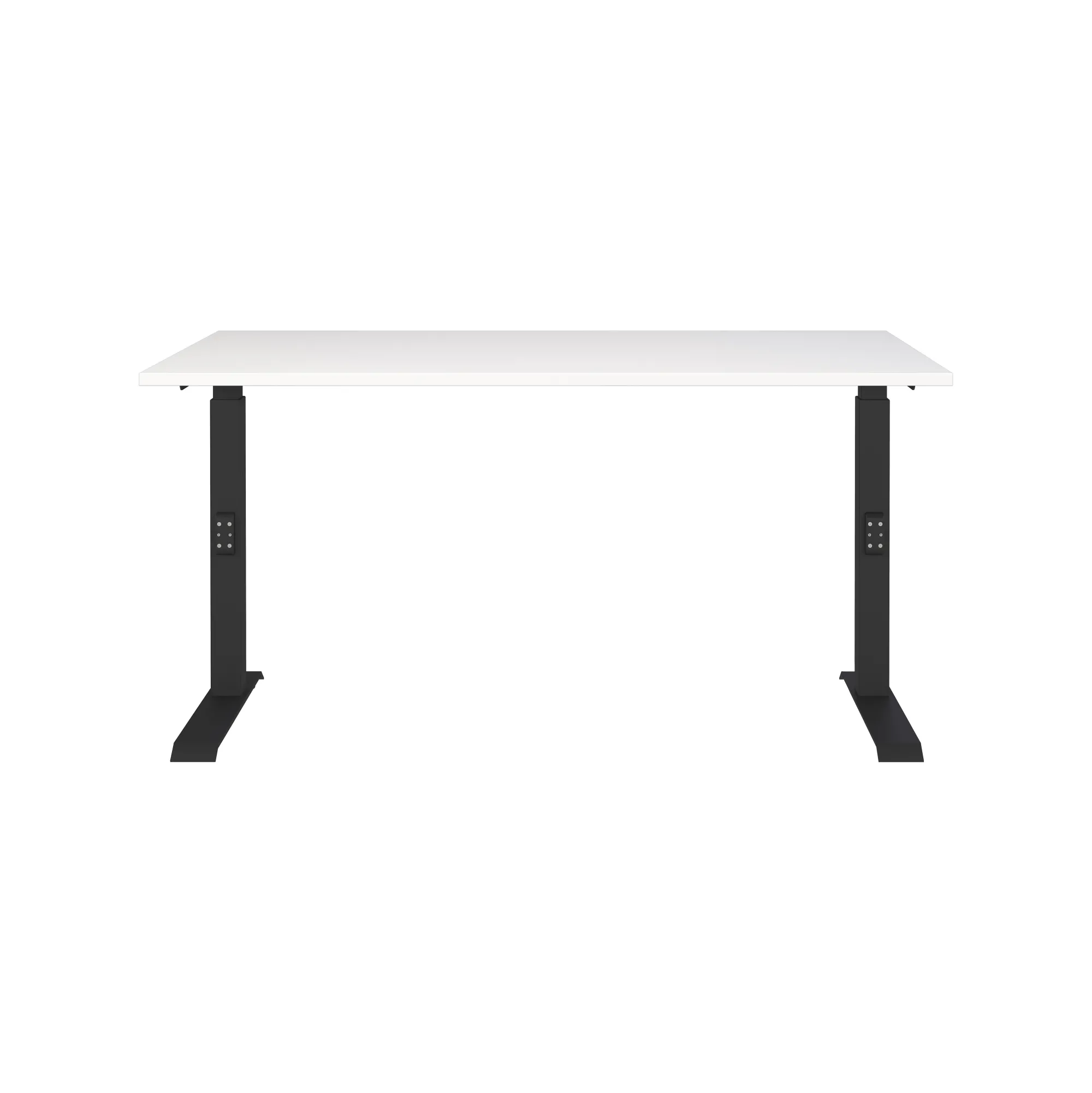 Bureaus^Huisenthuis Bureau Galileo Wit Zwart 140 cm Wit-Zwart