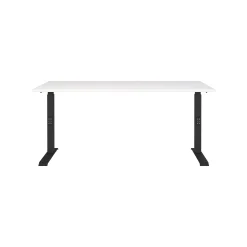 Bureaus^Huisenthuis Bureau Galileo Wit Zwart 160 cm Wit-Zwart