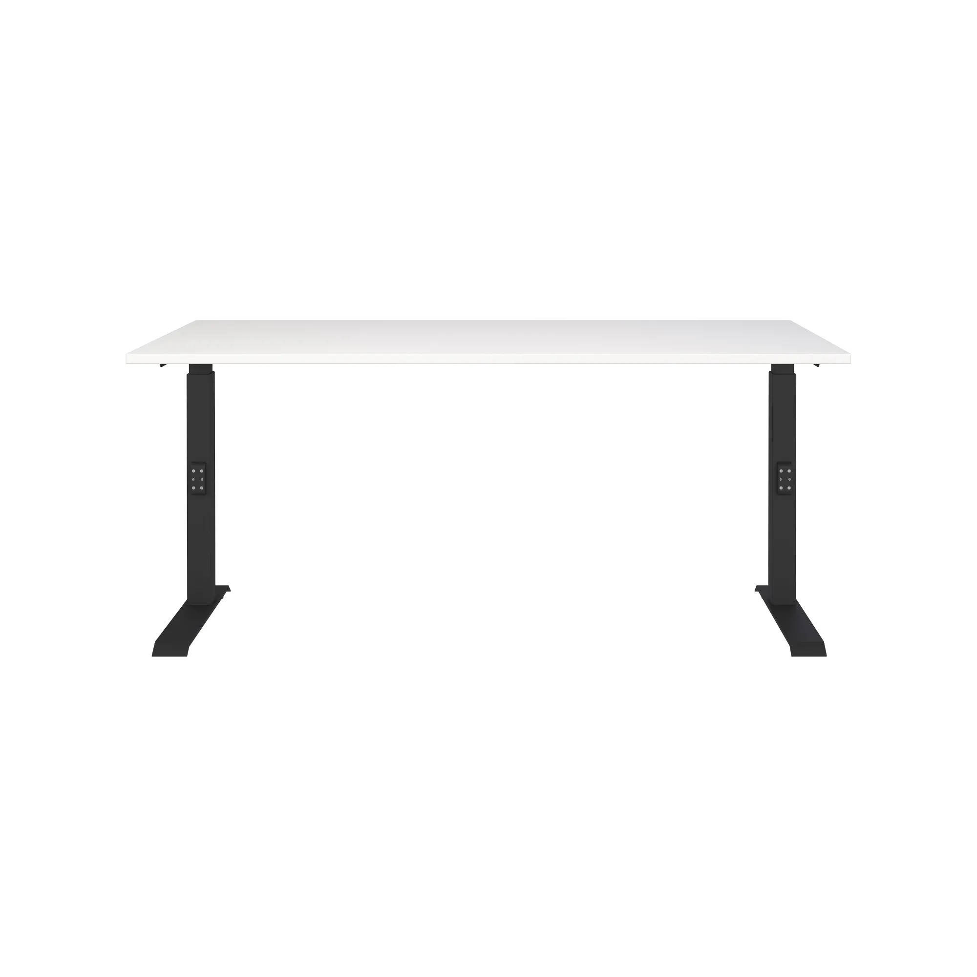 Bureaus^Huisenthuis Bureau Galileo Wit Zwart 160 cm Wit-Zwart