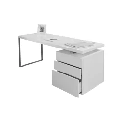 Bureaus^Huisenthuis Bureau Javi Wit 180cm