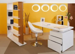 Bureaus^Huisenthuis Bureau Javi Wit 140cm