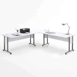 Bureaus^Huisenthuis Bureau Moos 160×160 cm Wit