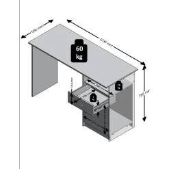 Bureaus^Huisenthuis Bureau Neptunus Wit