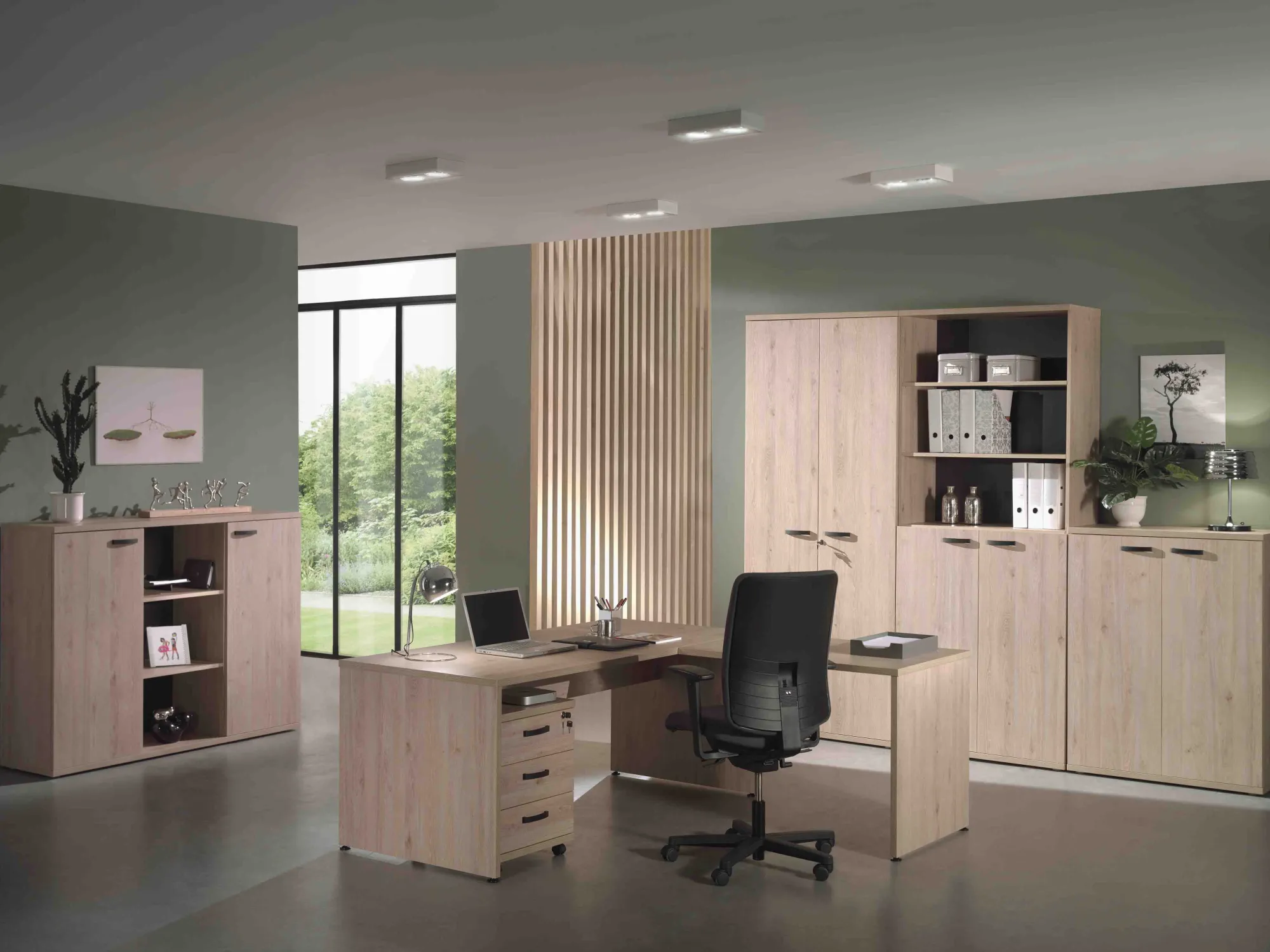 Bureaus^Huisenthuis Bureau Eiken 140cm Newton