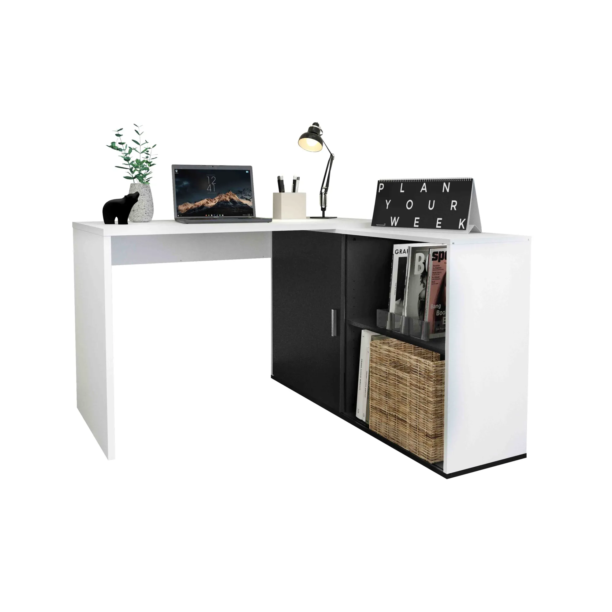 Bureaus^Huisenthuis Bureau Rafaël Wit-Zwart
