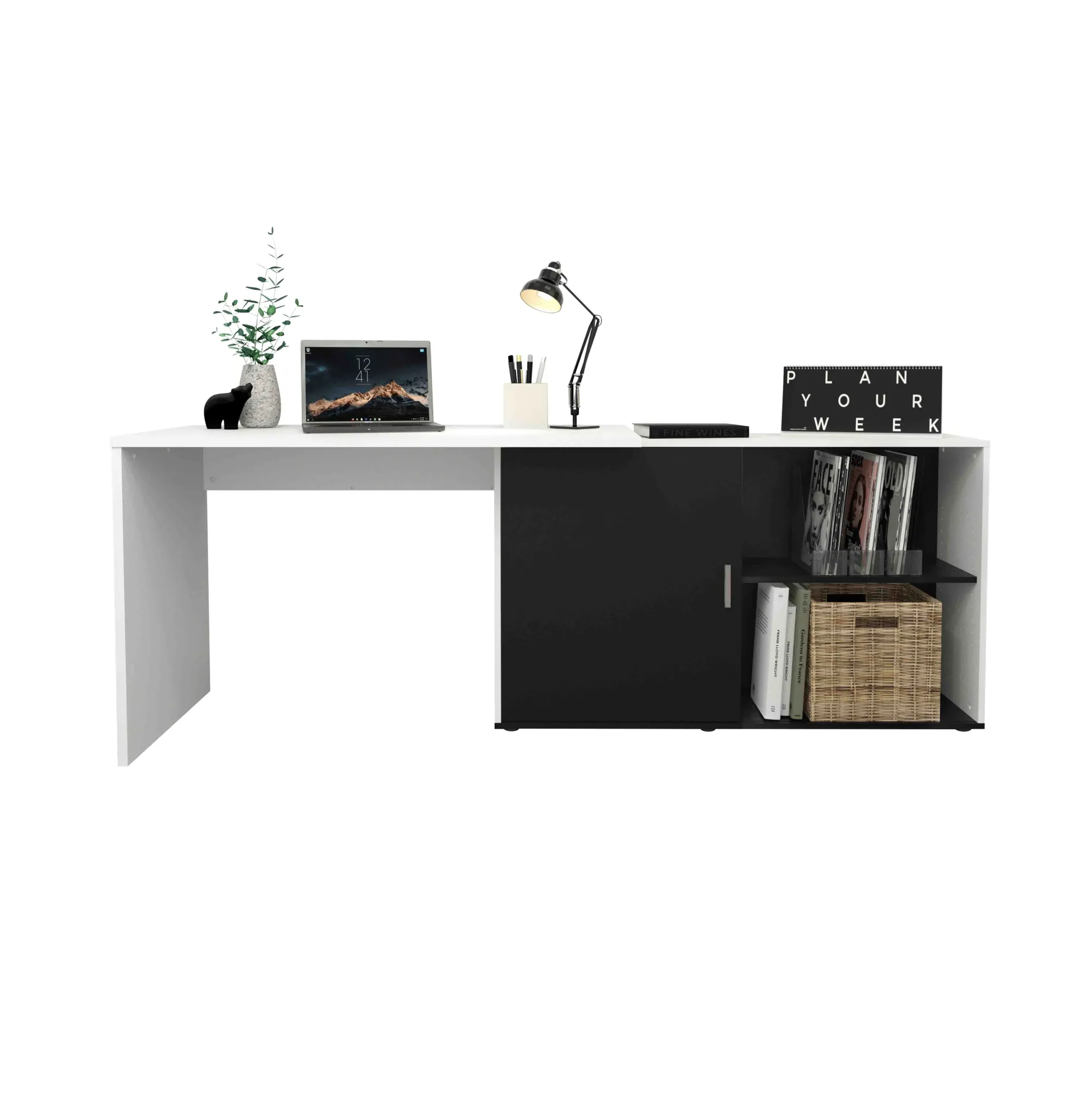 Bureaus^Huisenthuis Bureau Rafaël Wit-Zwart