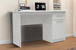 Bureaus^Huisenthuis Bureau Royce 120 cm – Met opbergruimte Wit