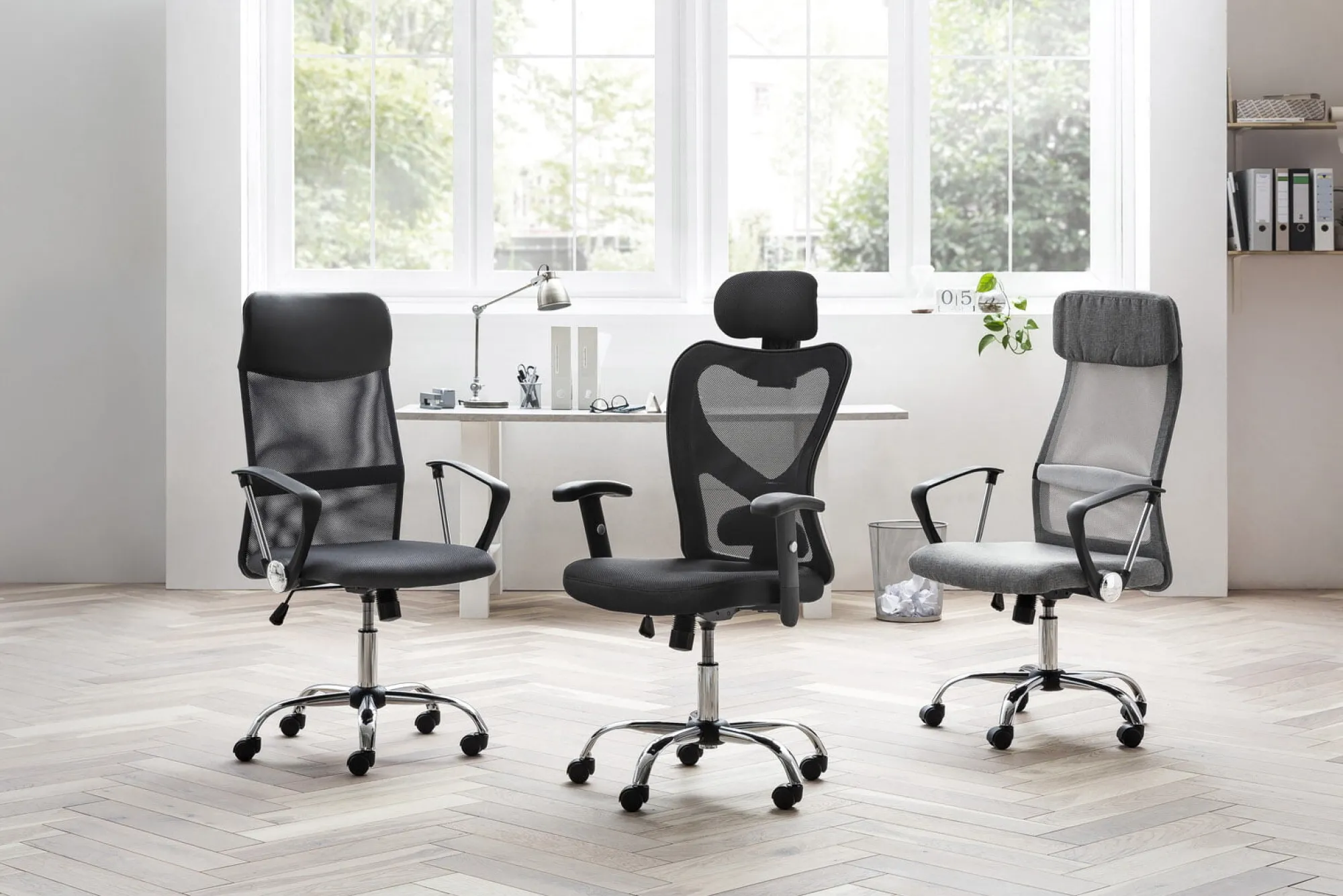 Bureaustoelen^Huisenthuis Bureaustoel Pisa Zwart