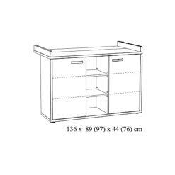 Commodes^Huisenthuis Commode Gabon Eiken