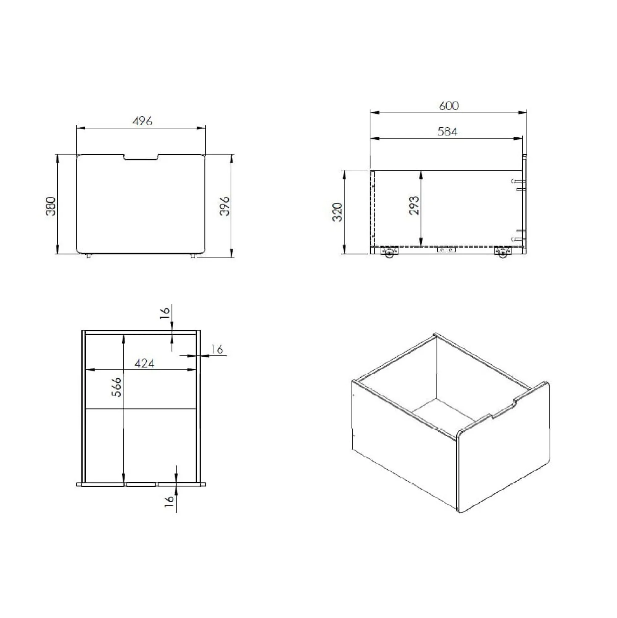 Kinderkameraccessoires^Huisenthuis 3-delige Ladenset Charlie Wit
