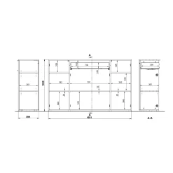 Kantoorkasten|Dressoirs^Huisenthuis Dressoir Galileo Grafiet