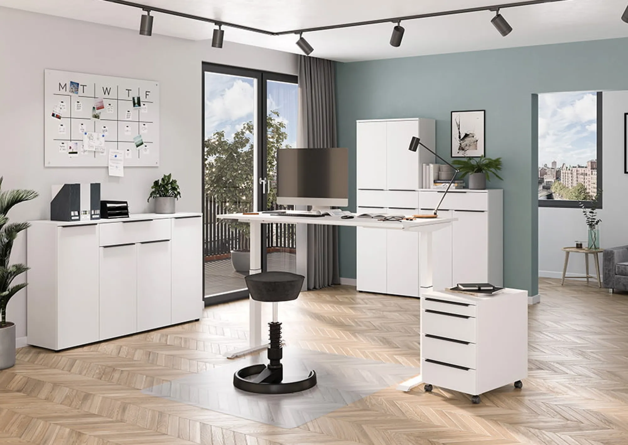 Kantoorkasten|Dressoirs^Huisenthuis Dressoir Galileo Wit