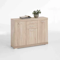 Dressoirs^Huisenthuis Dressoir Hermes 120x35x90 cm Eiken