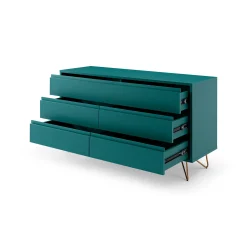 Dressoirs^Huisenthuis Dressoir Lucy 120 cm Blauw