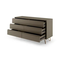 Dressoirs^Huisenthuis Dressoir Lucy 120 cm Grijs