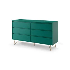 Dressoirs^Huisenthuis Dressoir Lucy 120 cm Groen