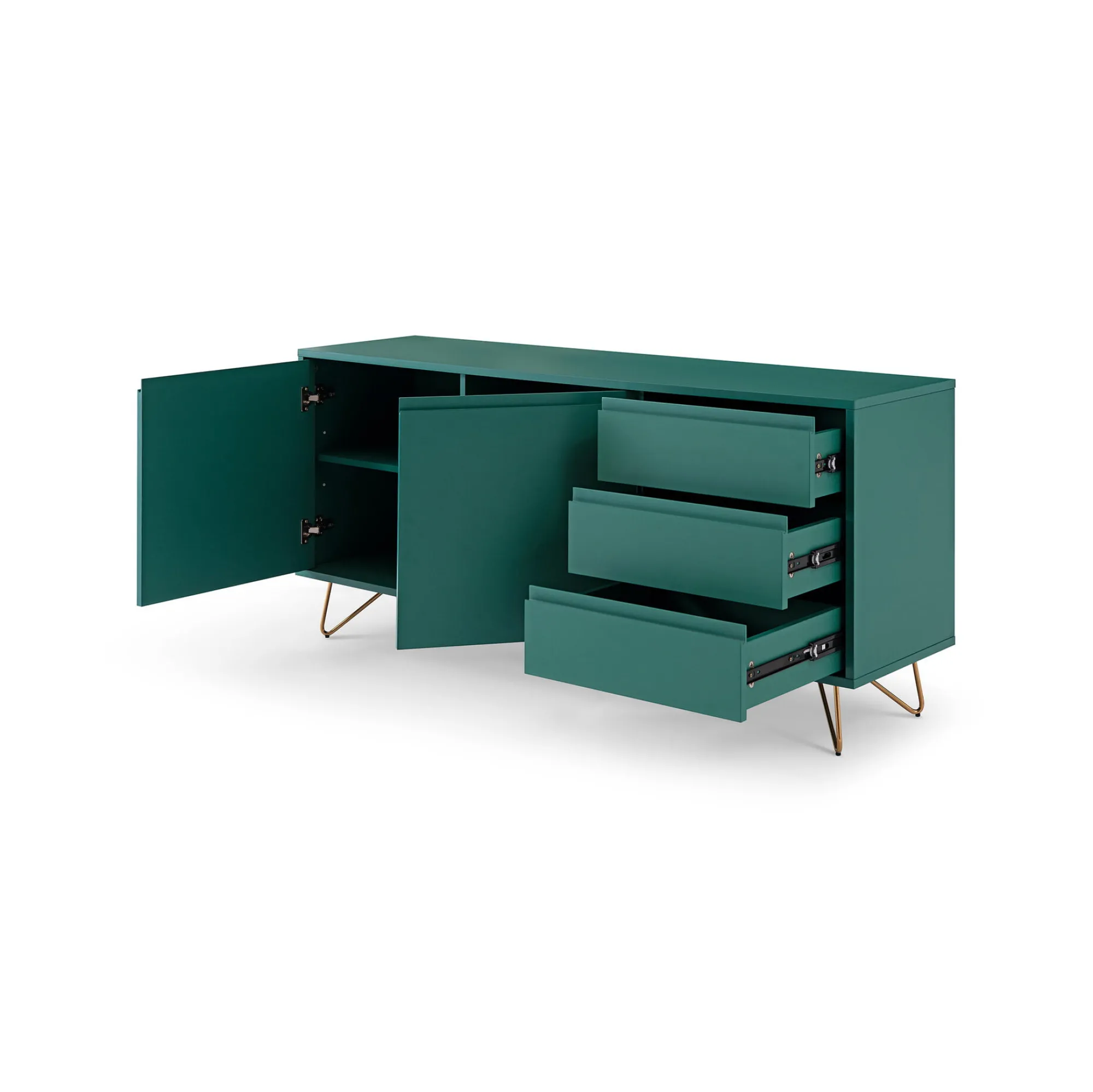 Dressoirs^Huisenthuis Dressoir Lucy 150 cm Groen