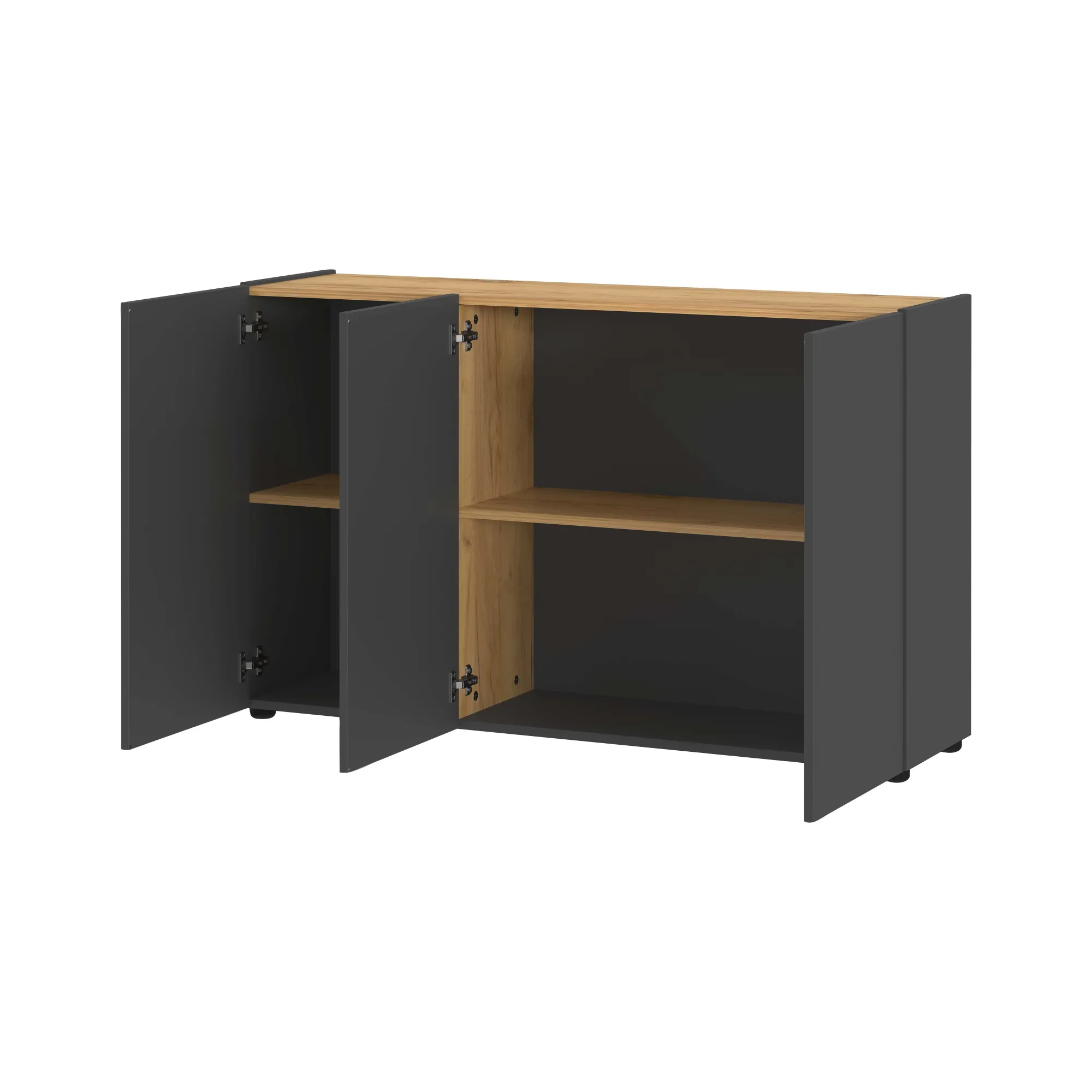 Kantoorkasten|Dressoirs^Huisenthuis Dressoir Orlando 120 cm Grafiet