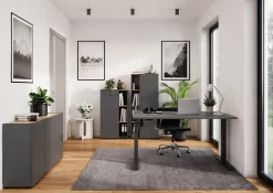 Kantoorkasten|Dressoirs^Huisenthuis Dressoir Orlando 120 cm Grafiet
