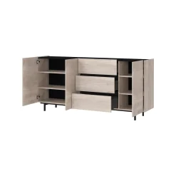 Dressoirs^Huisenthuis Dressoir Paxos Eiken 190 cm