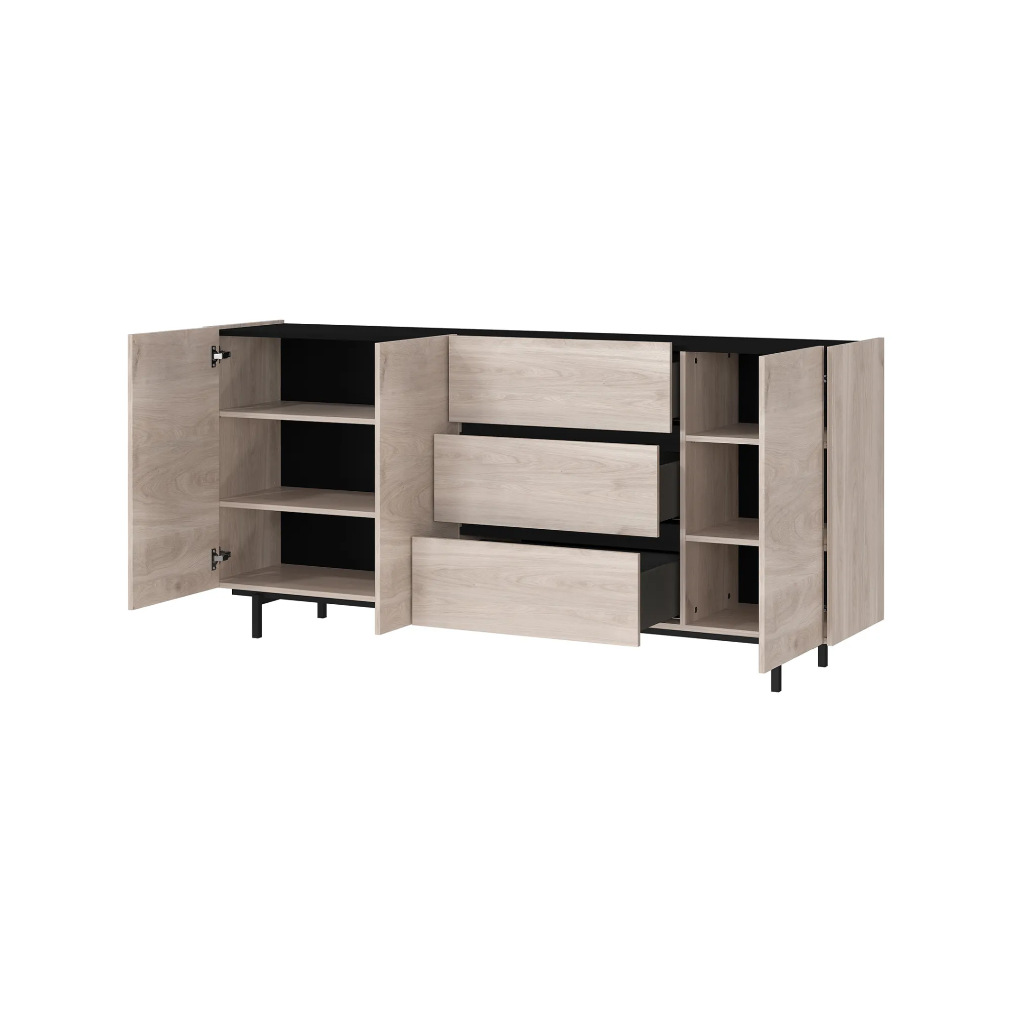 Dressoirs^Huisenthuis Dressoir Paxos Eiken 190 cm