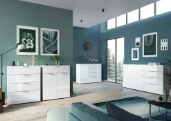 Dressoirs^Huisenthuis Dressoir Sirmione Large Wit