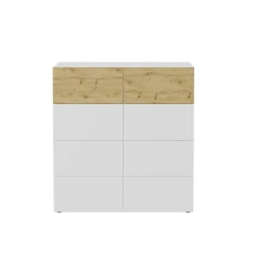 Dressoirs^Huisenthuis Dressoir Zeger Wit Artisan Eiken 109 CM