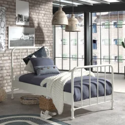 Kinderbedden^Huisenthuis Eenpersoonsbed Jay Wit