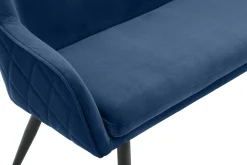Eetkamerbanken^Huisenthuis Eetkamerbank Darcy Velours Blauw