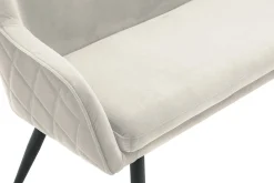 Eetkamerbanken^Huisenthuis Eetkamerbank Darcy Crème Velours Creme