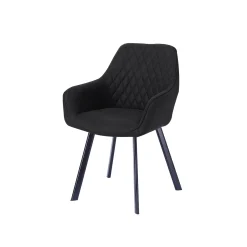 Eetkamerstoelen^Huisenthuis Eetkamerstoel Silves – Set van 2 Antraciet