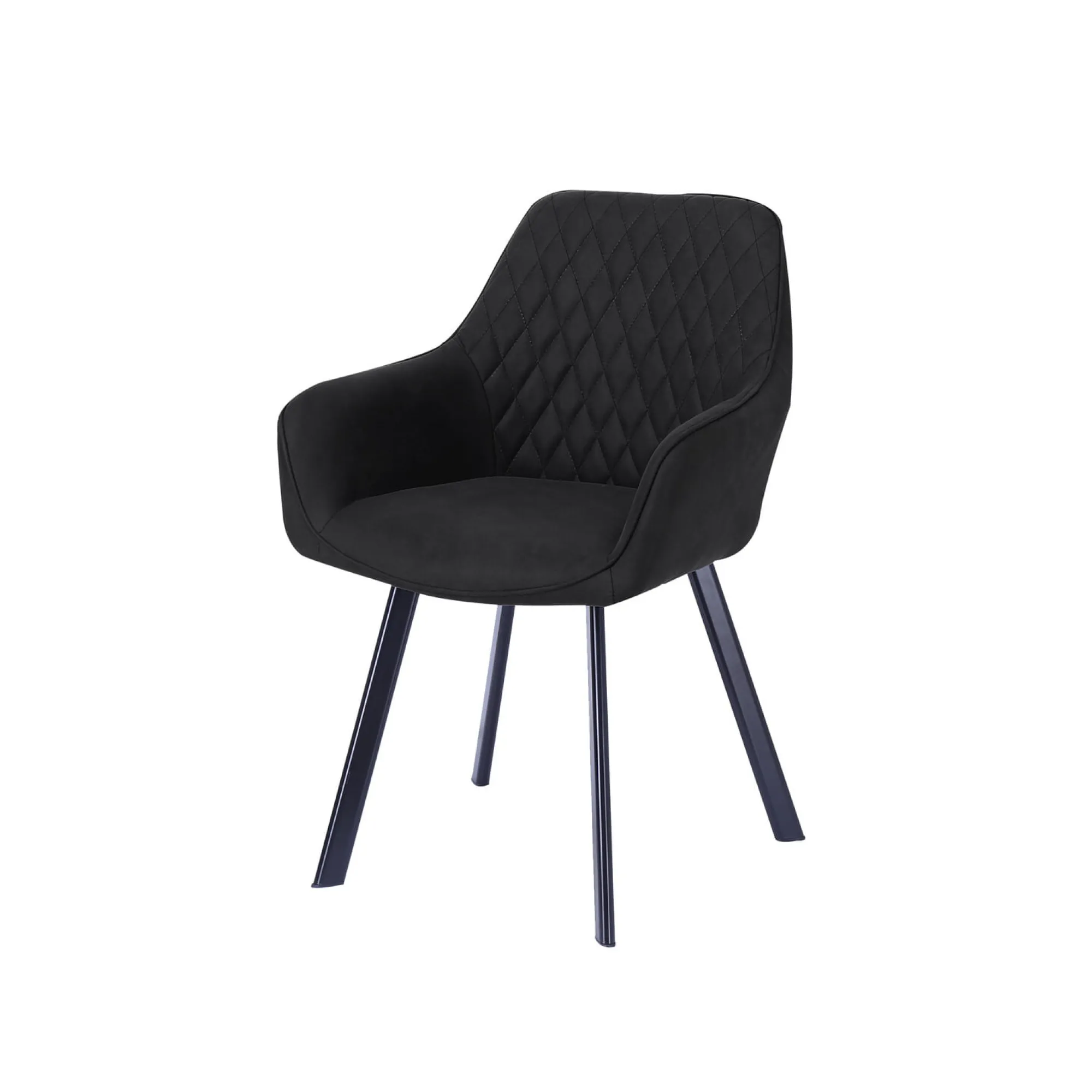 Eetkamerstoelen^Huisenthuis Eetkamerstoel Silves – Set van 2 Antraciet