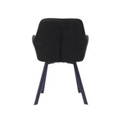 Eetkamerstoelen^Huisenthuis Eetkamerstoel Silves – Set van 2 Antraciet