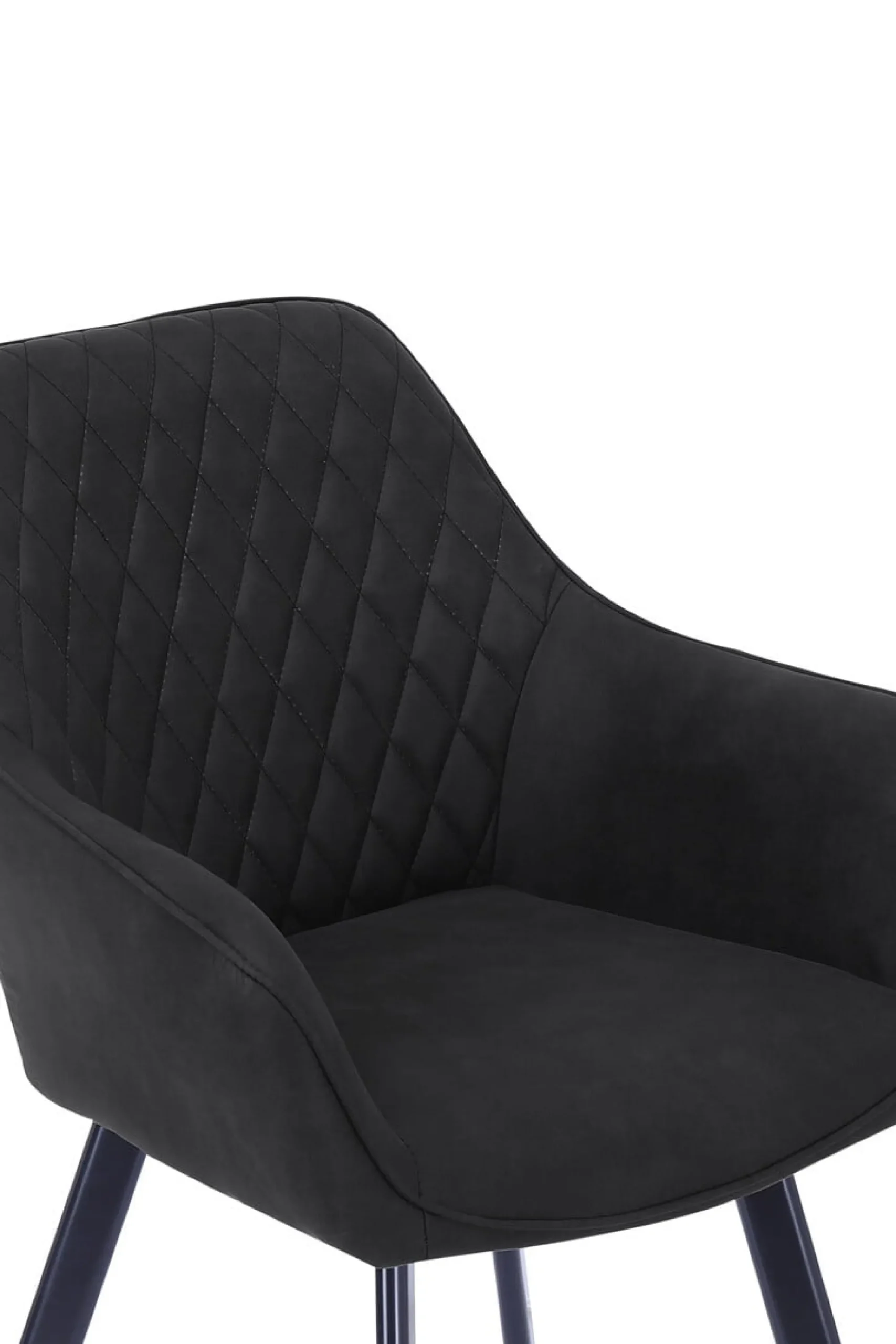 Eetkamerstoelen^Huisenthuis Eetkamerstoel Silves – Set van 2 Antraciet