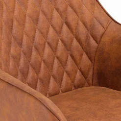 Eetkamerstoelen^Huisenthuis Eetkamerstoel Silves – Set van 2 Bruin