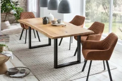 Eetkamerstoelen^Huisenthuis Eetkamerstoel Silves – Set van 2 Bruin