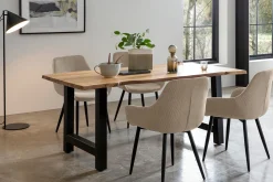 Eetkamertafels^Huisenthuis Eetkamertafel Benno 220cm Acacia
