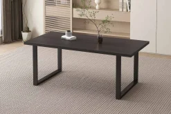 Eetkamertafels^Huisenthuis Eetkamertafel Eugene Donkerbruin 180cm