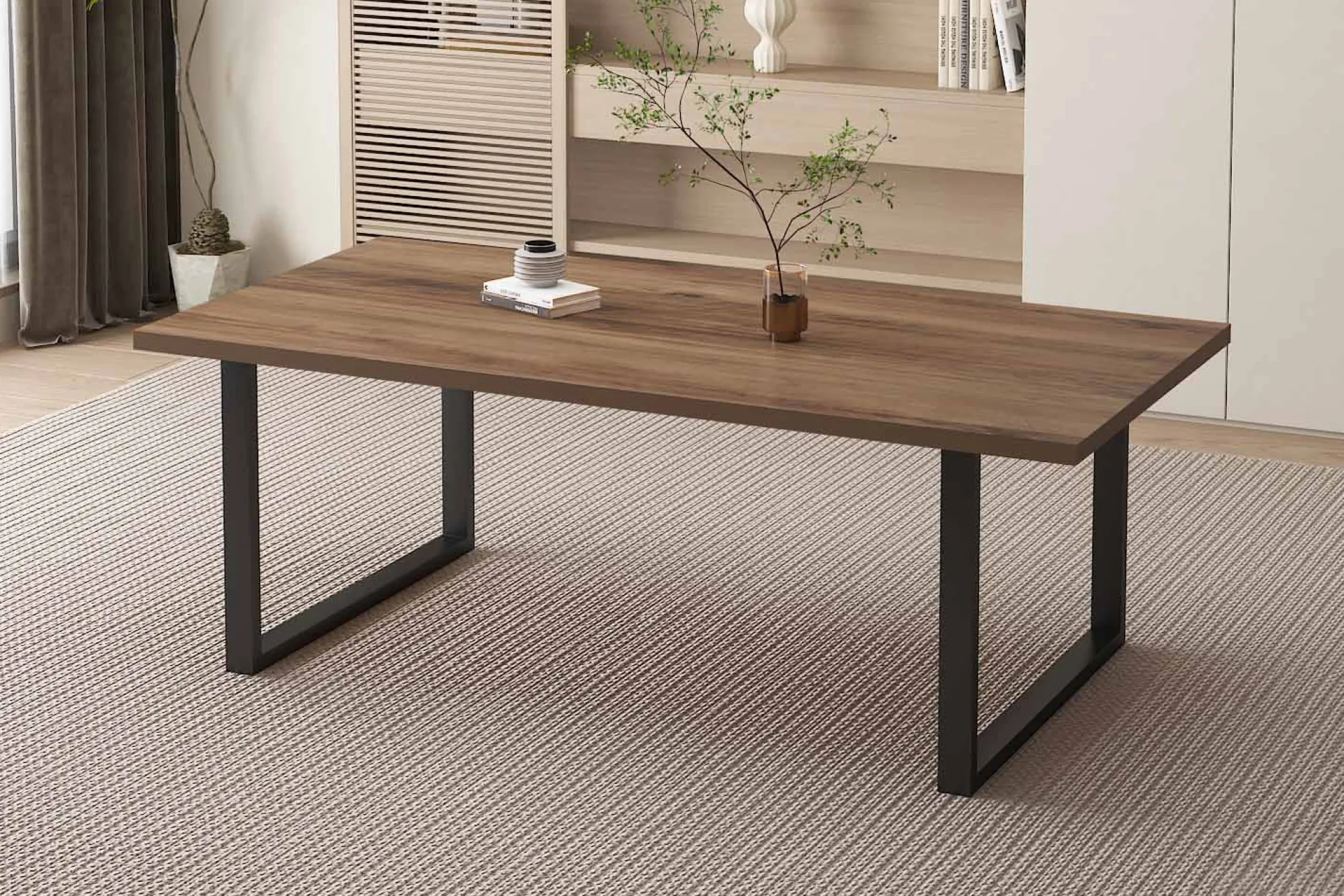 Eetkamertafels^Huisenthuis Eetkamertafel Eugene 200cm Mango