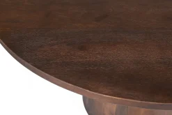 Eetkamertafels^Huisenthuis Eetkamertafel Florance Rond 130 cm Bruin