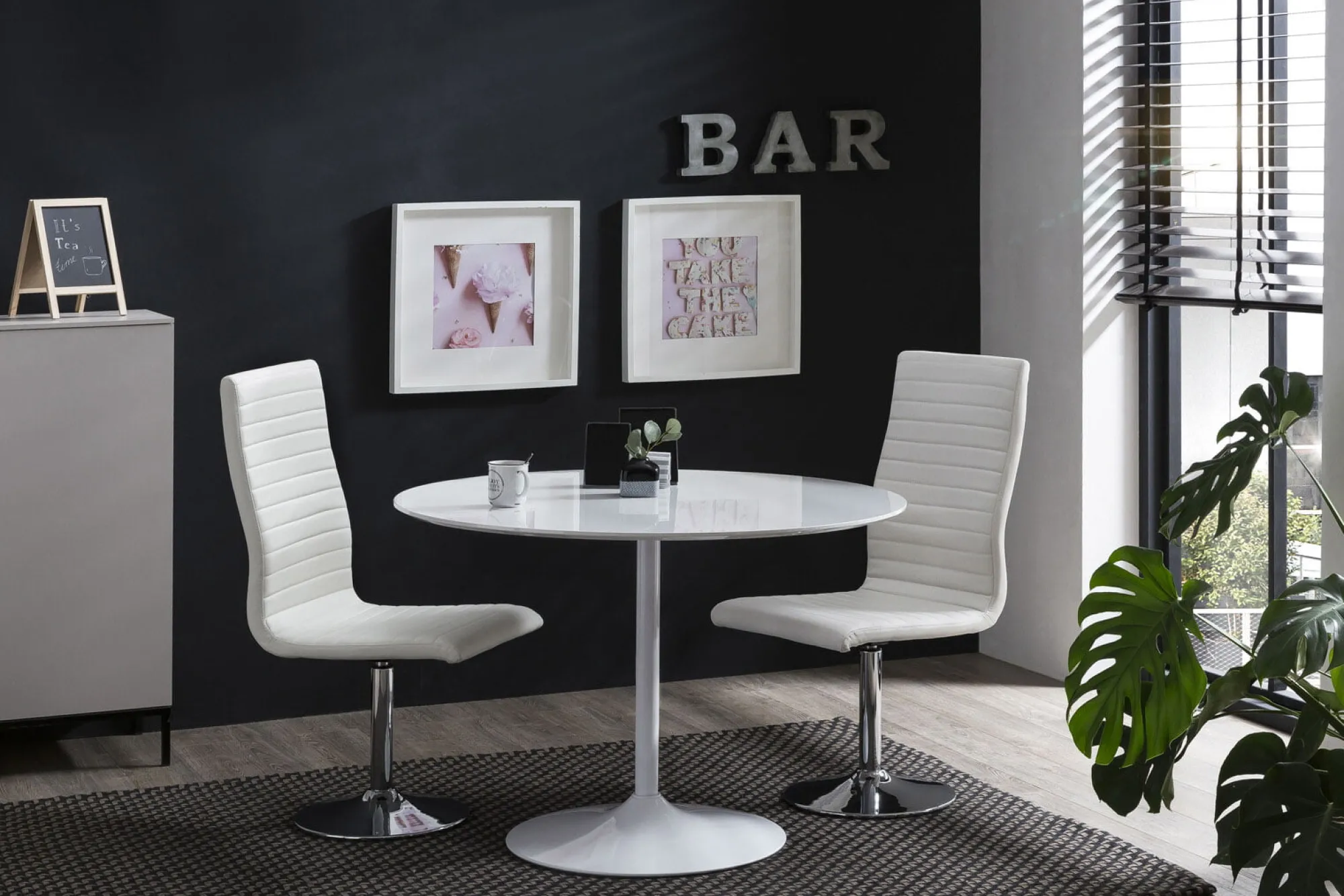 Eetkamertafels^Huisenthuis Eetkamertafel Florida Wit