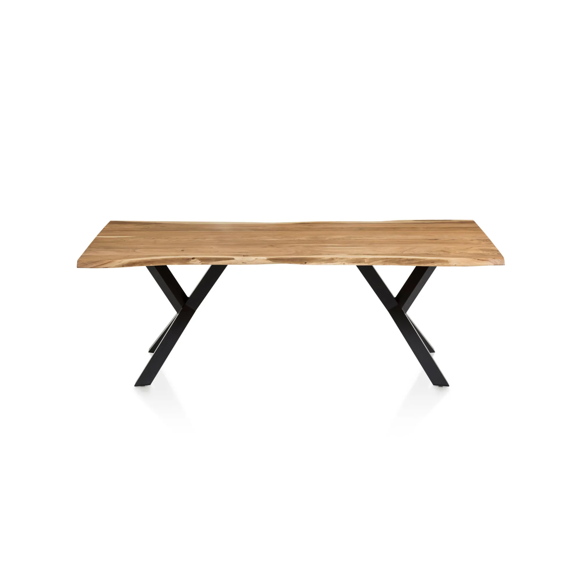 Eetkamertafels^Huisenthuis Eetkamertafel Guido 220cm Acacia
