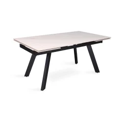 Eetkamertafels^Huisenthuis Eetkamertafel Jef Wit 160-240 cm