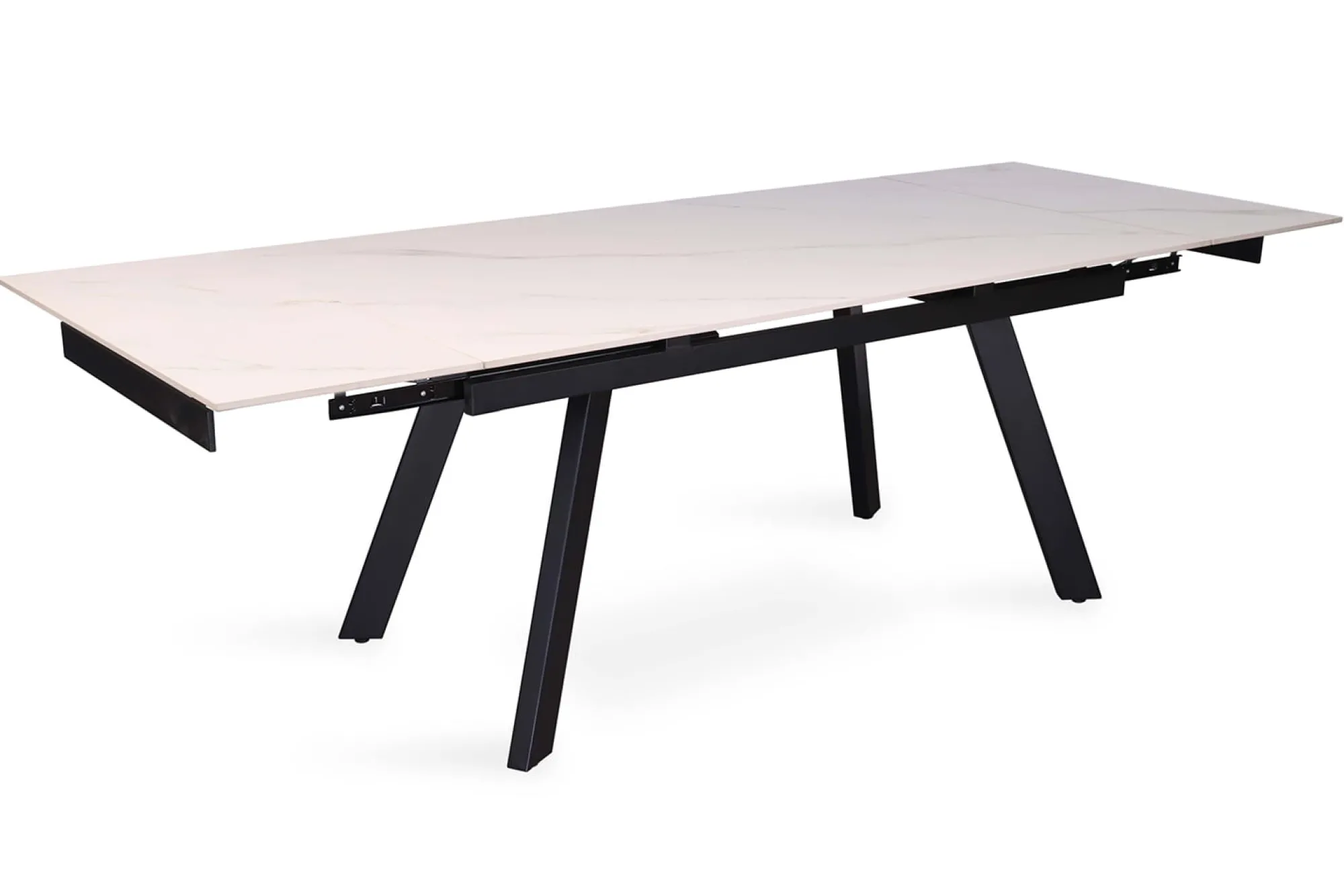 Eetkamertafels^Huisenthuis Eetkamertafel Jef Wit 160-240 cm