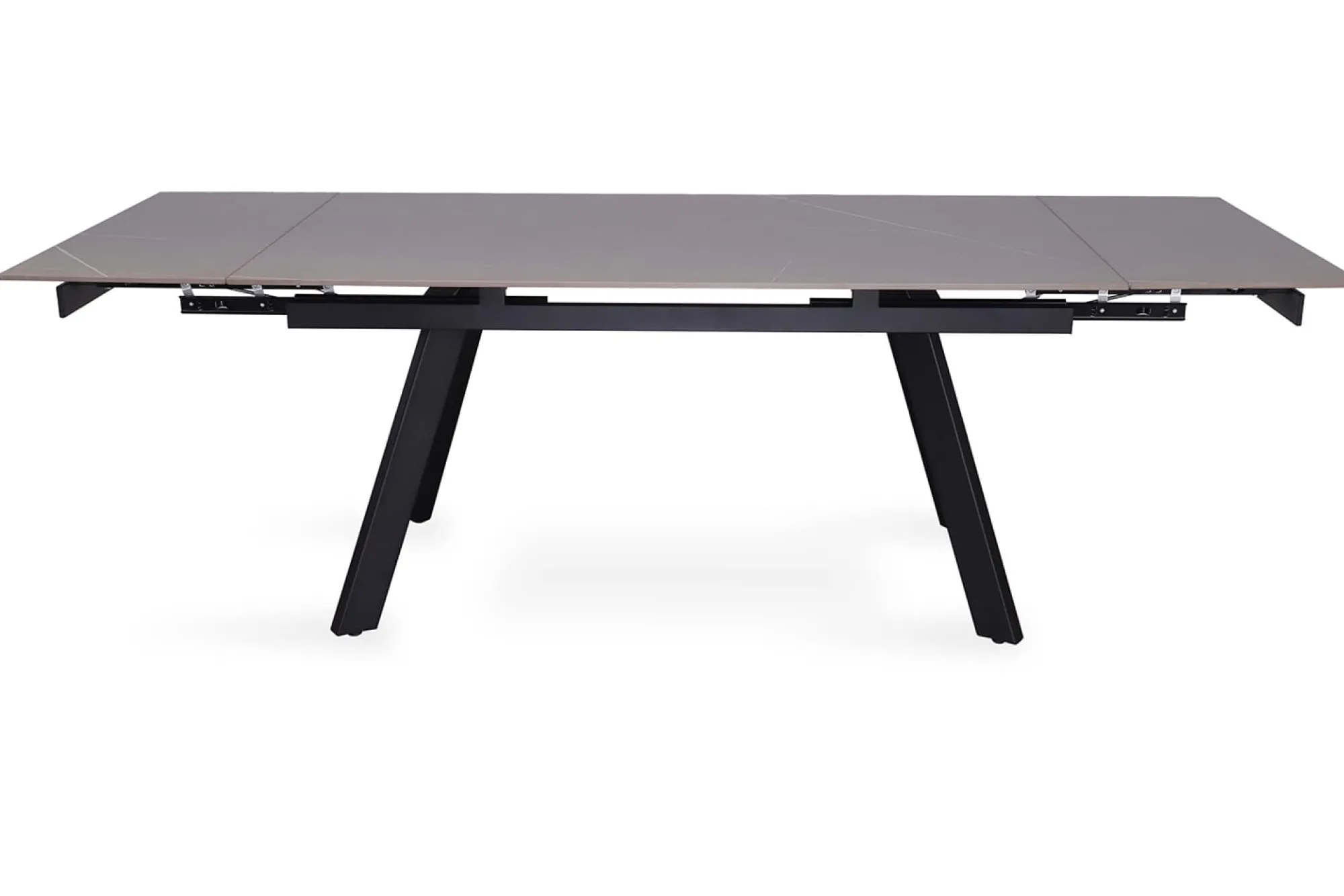 Eetkamertafels^Huisenthuis Eetkamertafel Jef Zwart 160-240 cm