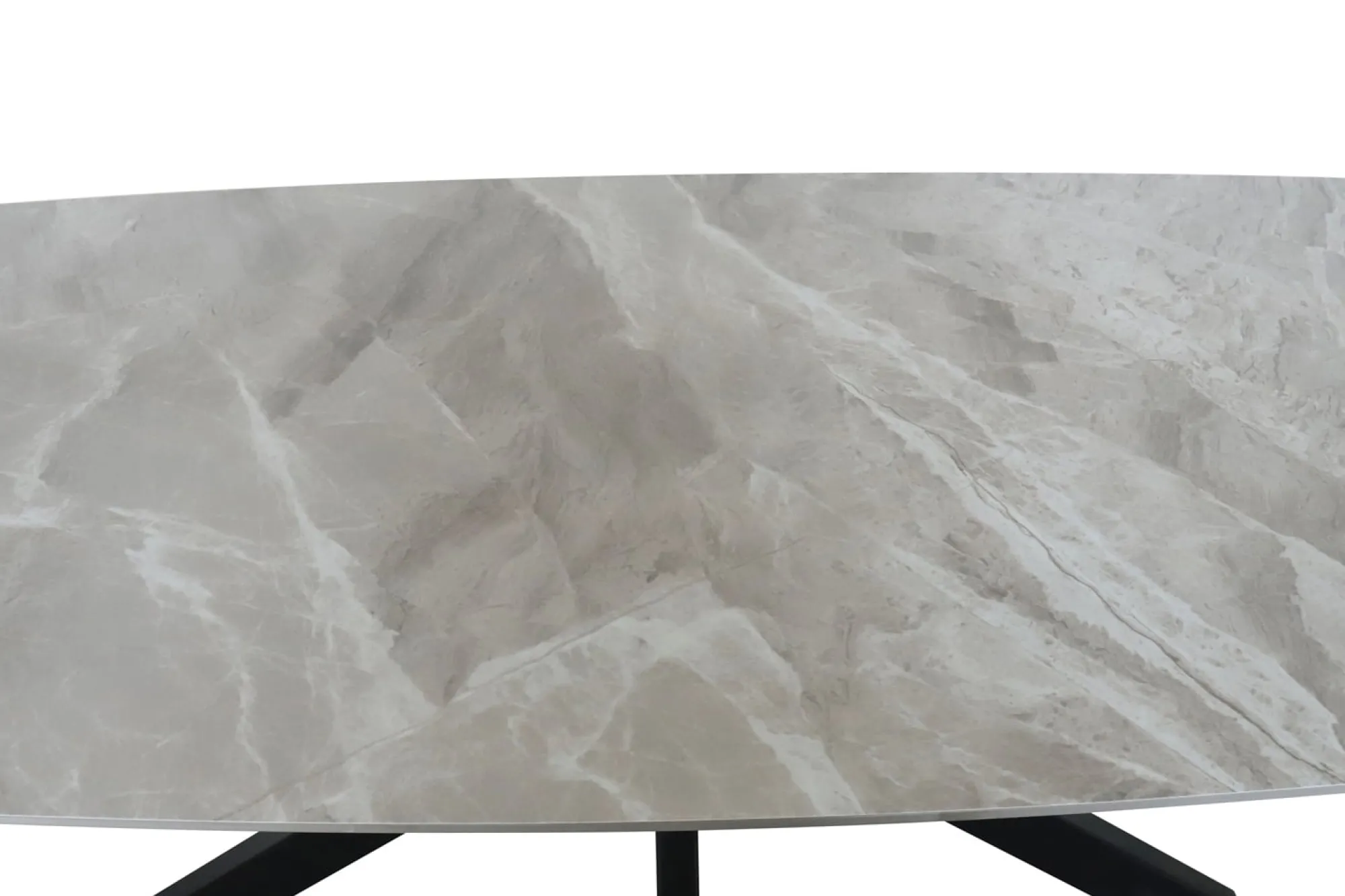 Eetkamertafels^Huisenthuis Eetkamertafel Jody Grijs Glans 180 cm