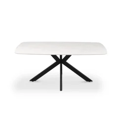 Eetkamertafels^Huisenthuis Eetkamertafel Jody 180 cm Wit