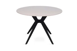 Eetkamertafels^Huisenthuis Eetkamertafel Jody Wit Glans Rond 110 cm