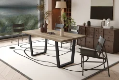 Eetkamertafels^Huisenthuis Eetkamertafel Kian Mango 180 cm