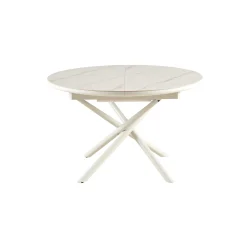 Eetkamertafels^Huisenthuis Eetkamertafel Koya 120 cm Wit